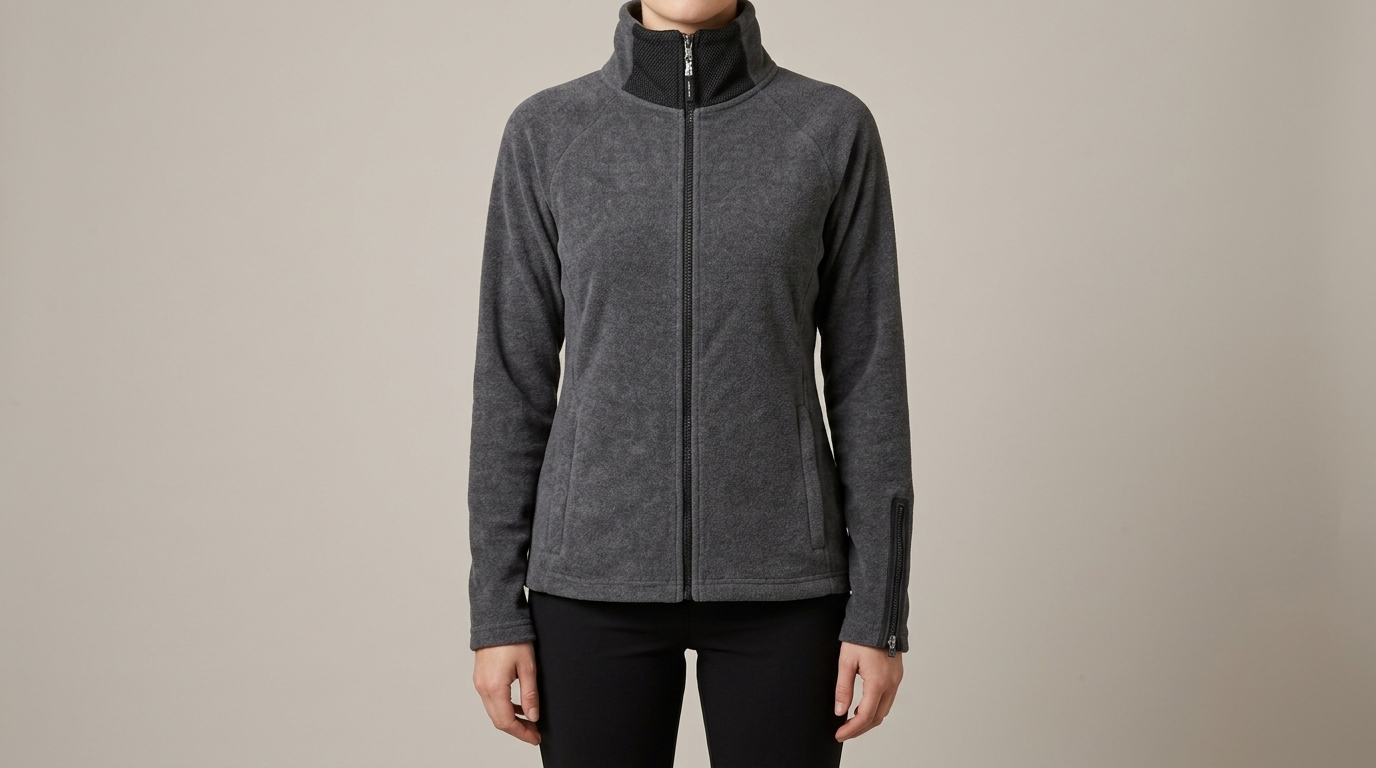 Calvin Klein Performance Women's Grey Full Zip Fleece Jacket L
